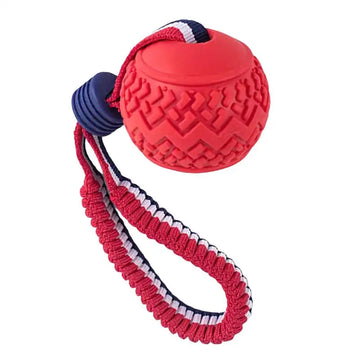 Ball Fetch Rope Chew Toy